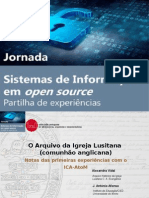 O Arquivo Da Igreja Lusitana Comunhão Anglicana - Notas das primeiras experiências com o ICA-AtoM