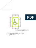 Detalhe Adesivo para Vaga de PNE - Ambientes Internos