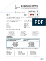 1G. Articles and Plural Form