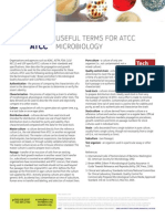 Useful Terms For Atcc Microbiology: Globally Delivered™