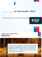 PPT Informativa Gestión de La Innovación 2014 LEIDO.