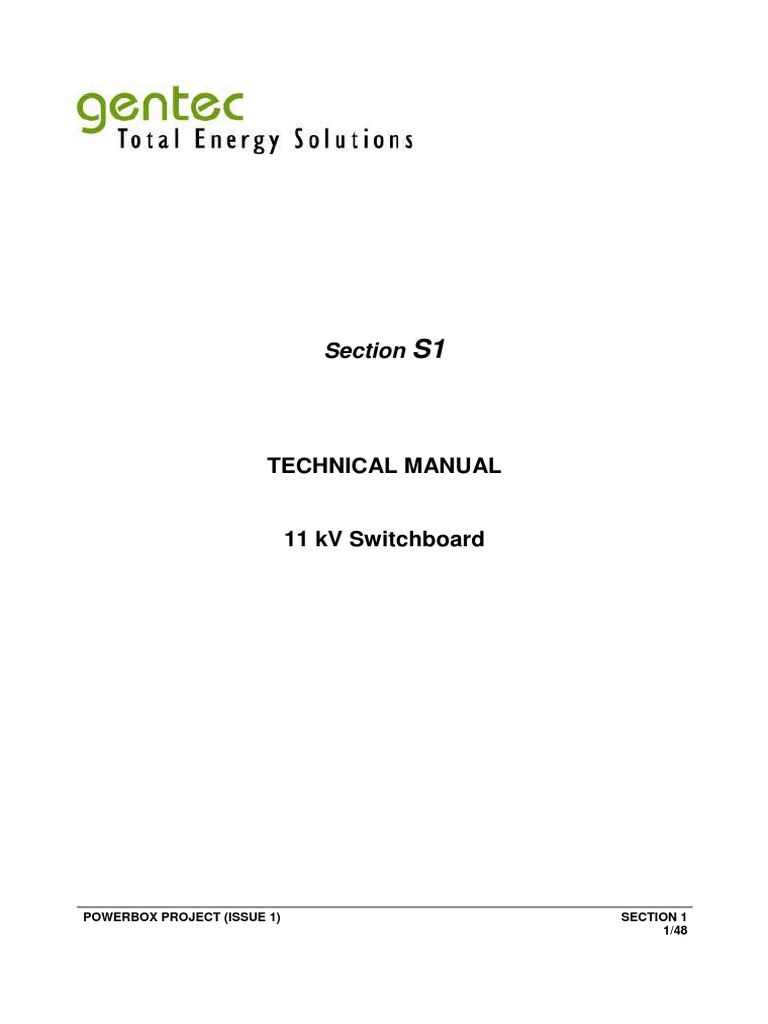 Technical Specification For 11kv Panel | PDF | Transformer | Electrical ...