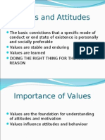 Values and Attitudes