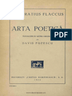 Horatiu Arta Poetica PDF