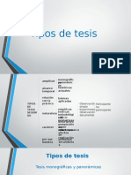 Tipos de Tesis