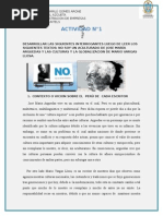 NO SOY UN ACULTURADO DE JOSE MARÍA ARGUEDAS Y LAS CULTURAS Y LA GLOBALIZACION DE MARIO VARGAS LLOSA.