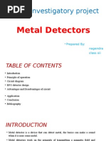 Physics Investigatory Project: Metal Detectors