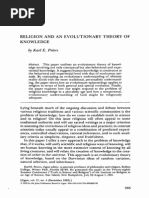 Religion and an Evolutionary Theory of Knowledge - Karl Peters