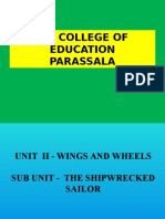 Csi College of Education Parassala