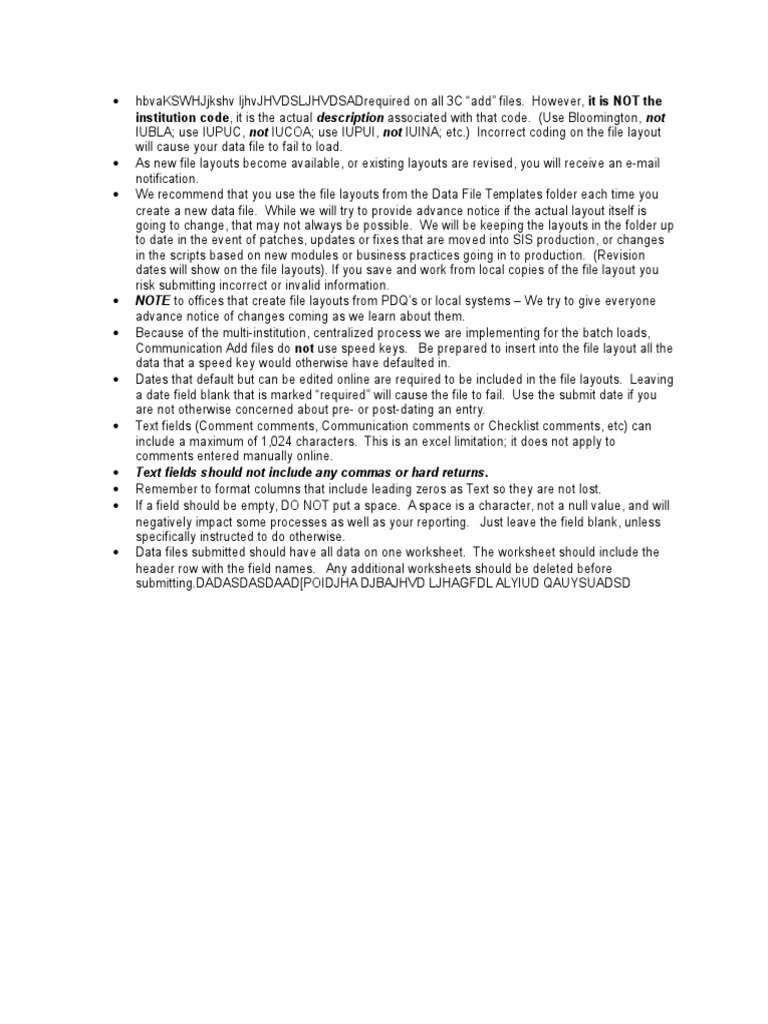 How to properly format 3C data files | PDF | Computer File | Data