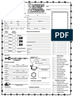 DCC RPG Character Sheet (2 Pages)