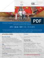 Internship Programme of German Business: Apply Online From