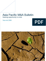 Asia Pacific M&amp A Bulletin Year End 2008
