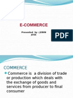 E-Commerce: Presented By: JOBIN Jose