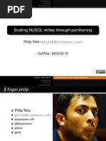 Scaling MySQL writes through Partitioning