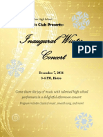 Inaugural Winter Concert: Young Artists Club Presents