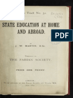 State Education at Home and Abroad - Fabian Society / J.W Martin (1894)