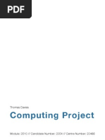 Download A-Level Computing Project by Thomas Davies SN2885036 doc pdf