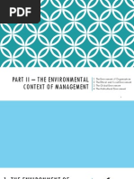 Ch. 3 - The Environmental Context of Management