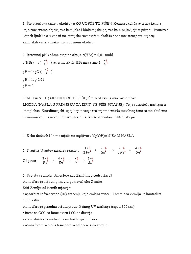 Kemija 2 | PDF