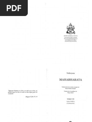 Mahabharata Tomo III (EspaÃ Ol - Completo) | PDF