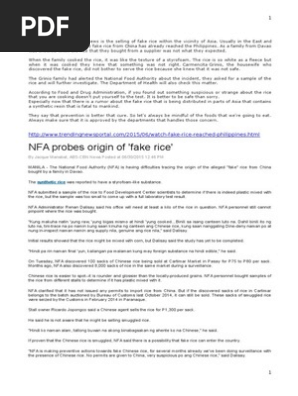 Fake rice