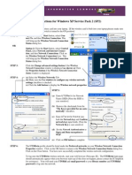 Wireless Instructions For Windows XP Service Pack 2 (SP2)