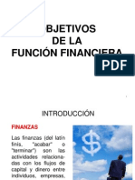 Objetivos de La Función Financiera