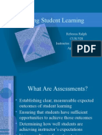 assessing student learning