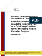 Intractable Pain Advisory Committee recommendation