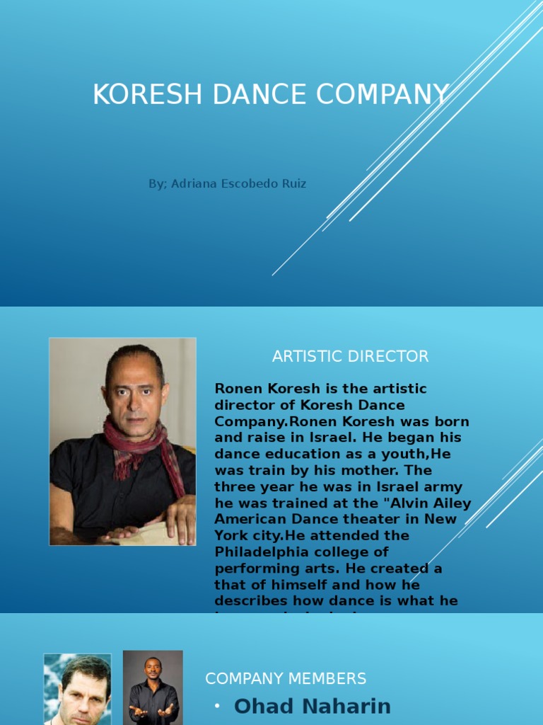 Koresh Dance Company Overview | PDF