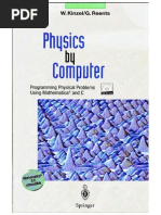 Physics by Computer Programming Physical Problems Using Mathematica and C PDF