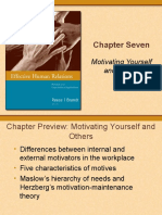 CH 7 Motivating Yourself and Others - Effective Human Relations Power Point