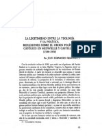 La Legitimidad Entre La Teologia Y La Politica