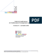 Guide de LAudit de LUniversite