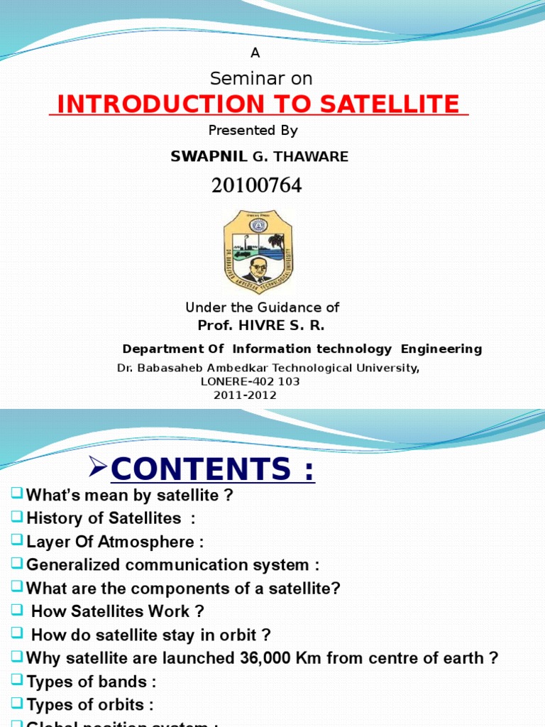 Introduction to Satellite Communication | PDF | Satellite ...