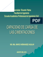 Capacidad de Carga de Las Cimentaciones