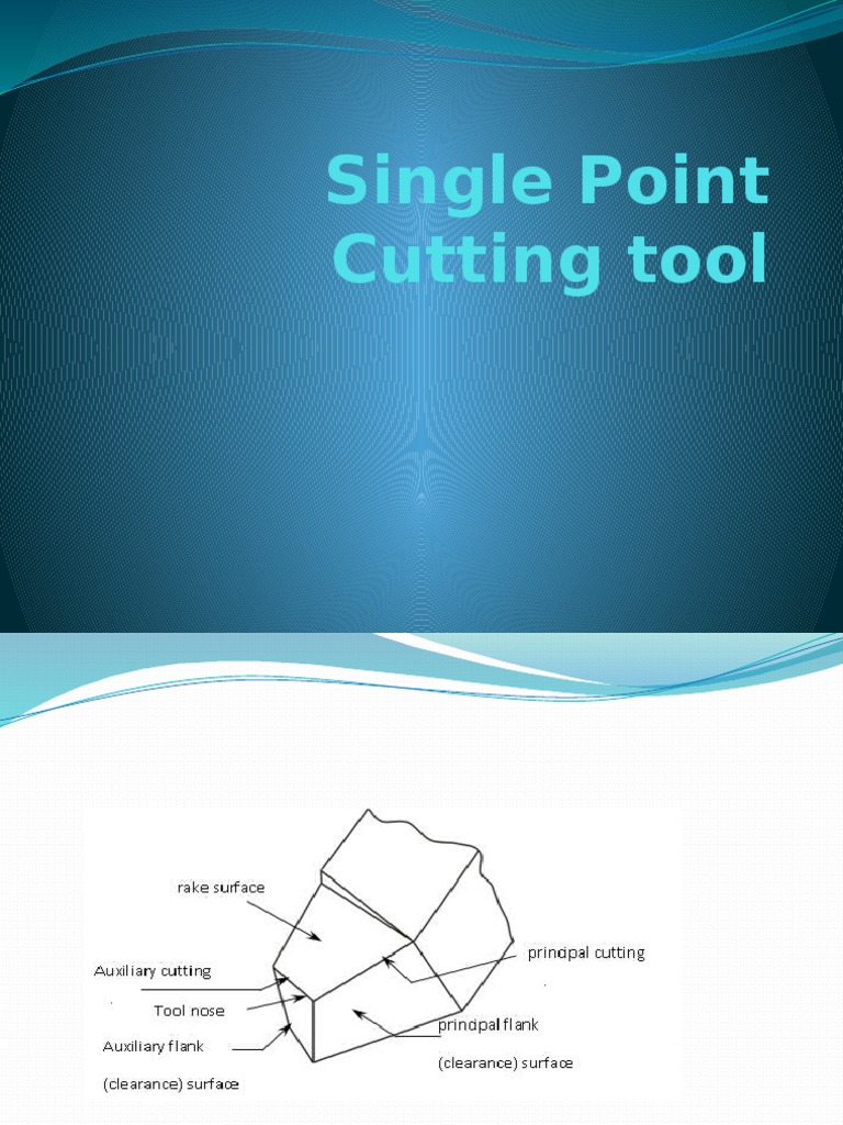 Single Point Cutting Tool PDF Machining Plane (Geometry)