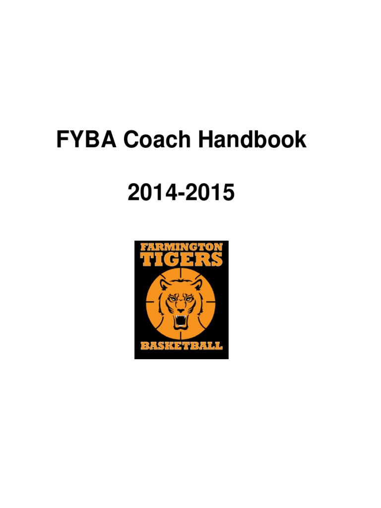 FYBA Coach Handbook 20142015 PDF Sports Basketball