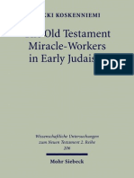 Erkki Koskenniemi Old Testament Miracle-Workers in Early Judaism 2005 PDF