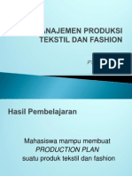 Manajemen Produksi Tekstil Dan Fashion