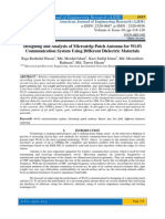 Designing and Analysis of Microstrip Patch Antenna For Wi-Fi Communication System Using Different Dielectric Materials