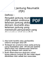 Penyakit Jantung Reumatik (PJR)