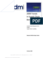 ADMi 2009 Trends in Supply Chain Bench Marking Survey