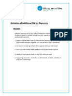 Activation of Additional Market Segment Form