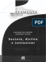 G. de Simone, G. Taiani _ Società, Diritto e Istituzioni