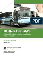 Filling The Gaps: COMMUTE and The Fight For Transit Equity in New York City