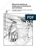 Ralph CJ Et Al 1996 metodologías de Monitoreo de aves terrestres