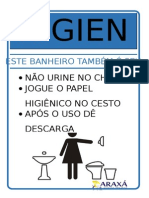 AVISO BANHEIRO