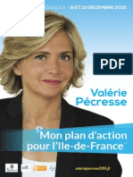 Plan d'action de Valerie Pecresse pour l'Ile-de-France